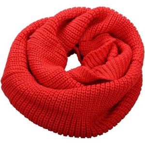 Zuppad Womens Thick Ribbed Knit Winter Infinity Circle Loop Scarf - 1 of 4