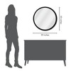 Americanflat - 20x20 Framed Black Round Mirror - Circle Mirror for Bathroom, Bedroom, Entryway, Living Room - 4 of 4