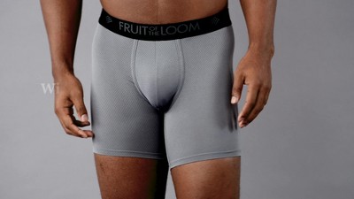 Fruit Of The Loom Select Men's Comfort Supreme Cooling Blend Knit Boxers  4pk : Target