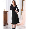 INSPIRE CHIC Women's Satin High Waist Formal A-Lined Evening Cocktail Mermaid Maxi Skirts - 3 of 4