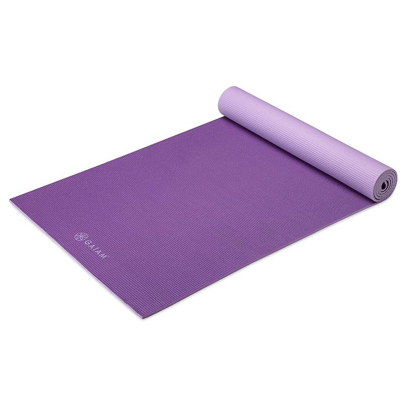 Gaiam 2-Color Premium Yoga Mat - Plum Jam (6mm), 3 of 4