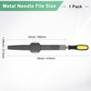 Unique Bargains Half-Round Metal File High Carbon Steel Diamond PVC Grip Handle Hand Files - 3 of 4
