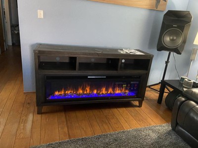 Todoe 65 inch tv deals stand with electric fireplace