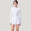 Anna-Kaci Active Women's Athletic Dress with Front Zip and Flowy Skirt - 2 of 4