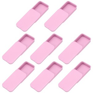 Unique Bargains Metal Anti-Oxidation Slide Top Rectangular Tin Containers 8 Pcs - 1 of 4