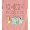 Girls' - Pokémon - Charmander Bulbasaur Charmander Pastel Starters Fitted Short Sleeve Graphic T-Shirt - 2 of 4