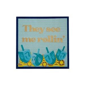 Jollity & Co. - They See Me Rollin' Cocktail Napkins - Pack of 20 Paper Napkins - 1 of 2
