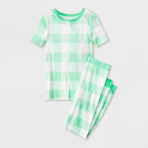 Hanes Womens We Are Family Pajama Set, Green/festive Plaid, L : Target