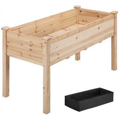 Yaheetech Fir Wood Garden Bed Planter Raised Bed, Wood : Target