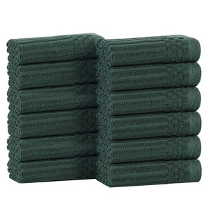Modern Ribbed Cotton  Assorted Towel Set by Blue Nile Mills - 1 of 4