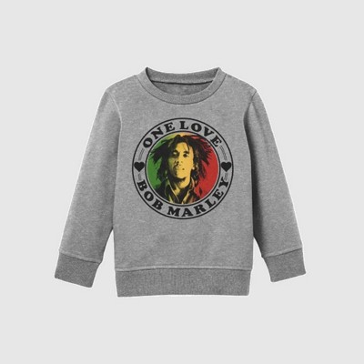 Toddler Bob Marley Printed Pullover Sweatshirt - Gray 12M