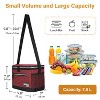 Tirrinia Insulated Small Lunch Bag with Adjustable Shoulder Strap, Leakproof Reusable Lunch Cooler Bag, Portable Lunch Boxs for Back-To-School - 3 of 4