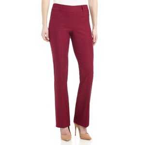 Rekucci Women's Pull-On Comfort Barely Bootcut Dress Pants - 1 of 4