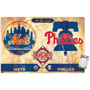 Trends International MLB Rivalries - New York Mets vs Philadelphia Phillies Unframed Wall Poster Prints - 1 of 4