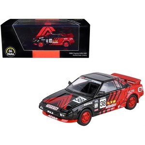 1985 Toyota MR2 MK1 RHD (Right Hand Drive) #38 Red and Black "Autocross Livery" 1/64 Diecast Model Car by Paragon Models - 1 of 3