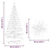 vidaXL Christmas Trees with Stand Brown 47.2" Solid pine wood - 4 of 4