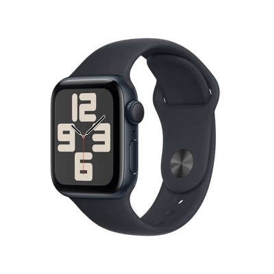 Apple Watch SE GPS (2023, 2nd Generation) 40mm Midnight Aluminum Case with  Midnight Sport Band - M/L