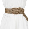 Allegra K Women's Chunky Buckle Braided Woven Wide Dress Waist Belts 58-84cm/22.83-33.07" - 4 of 4