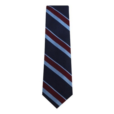 Men's Stripe Slim 2.5 Inch Wide And 58 Inch Long Woven Neckties