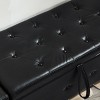 KTMBDW 48" Ottoman with Storage, Storage Ottoman Bench with Safety Hinge, Upholstered Entryway Bench with Seating for Bedroom, Living Room - 4 of 4