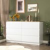 CIPACHO Modern White 6-Drawer Dresser - Roomy Double Dresser for Home - 2 of 4