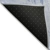 Sky Blue And Denim Blue Floral Washable Indoor Outdoor Area Rug - 4 of 4