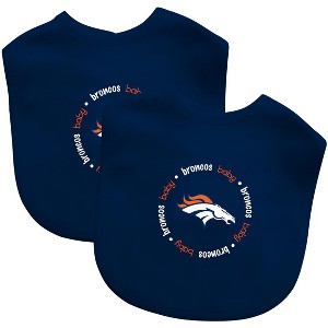 BabyFanatic Officially Licensed Unisex Baby Bibs 2 Pack - NFL Denver Broncos - 1 of 3