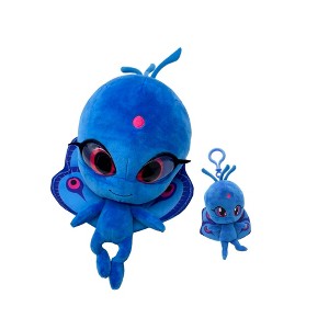 Miraculous Ladybug Kwami Plush Kit, Mon Ami, 9-Inch Plush with Resin Eyes and Lifesize 5-Inch Stuffed Toy with Matching Backpack Keychain - 1 of 4