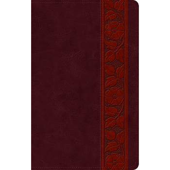 ESV Large Print Personal Size Bible (Trutone, Mahogany, Trellis Design) - (Leather Bound)