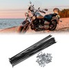 Unique Bargains Bicycle Steel Spokes 14G Bike Spoke with Nipples Black 11.42" 36 Pcs - 2 of 4