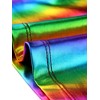 INSPIRE CHIC Women's Metallic Sleeveless Cut Out Party Holographic Crop Tank Tops - 4 of 4