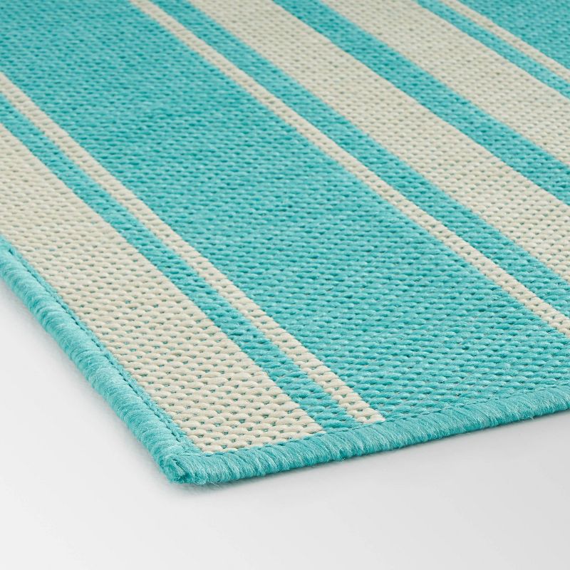 5&#39;3&#34; x 7&#39; Nador Outdoor Rug Teal/Ivory - Christopher Knight Home, 5 of 7