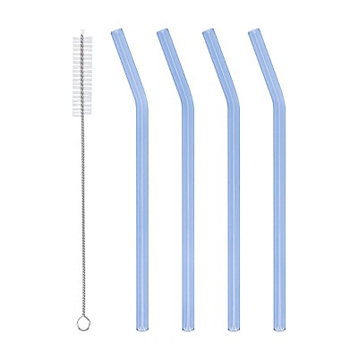 Glass Straw Set Blue - Bullseye's Playground™