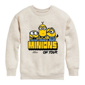 Boys' - Despicable Me Minions - Minions On Tour Graphic Long Sleeve Fleece Sweatshirt - 1 of 4