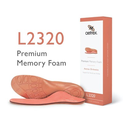 Aetrex Women's Premium Memory Foam Posted Orthotics