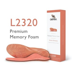 Aetrex Women's Premium Memory Foam Posted Orthotics - 1 of 4