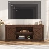 Farmhouse TV Stand for 75/80 Inch TVs, Long Entertainment Center w/ Storage Drawer &OpenShelf, Television Consoles Stands for living room - 3 of 4