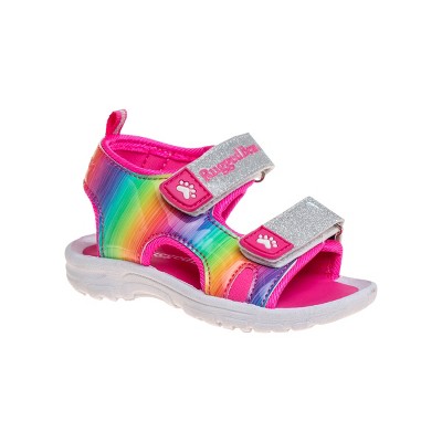 Rugged Bear Girls Sport Sandals (toddler Sizes) - Fuchsia Multi, 5 : Target