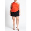 ELOQUII Women's Plus Size One Shoulder Shirred Top - 4 of 4
