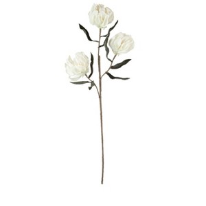 White Bloom Stem – 36"H Artificial Flower with Bendable Petals, EVA Foam & Wire Construction (Set of 6) by Kalalou - 1 of 3