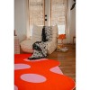 Lany Space Johann Banta Irregular Orange Moss Design Rug - 3 of 3