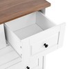 Akoasm Modern Wood Deep Space Dresser with 5-Drawer For Living Room, Hallway & Office-White - 3 of 4