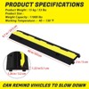 3 Pack of Heavy Duty Rubber Cable Protectors with 2 Channel Ramps, 11000 LBS Capacity Speed Bumps for Cables and Vehicles, Perfect - 4 of 4