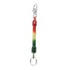 Unique Bargains Plastic Elastic Coil Keychain Keyring Key Chain Ring Strap Rope Red Yellow Green - 3 of 4