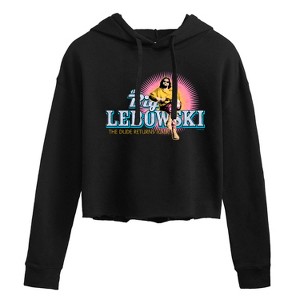 Women's - The Big Lebowski - The Dude Returns Tour Cropped Graphic Hoodie - 1 of 3