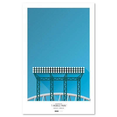 MLB Seattle Mariners Mobile Park Art Poster