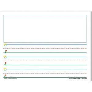 Teacher Created Resources Smart Start Story Paper, Grade K to 1, 1 Inch Rule, 11 x 8-1/2 Inches, 360 Sheets - 1 of 4