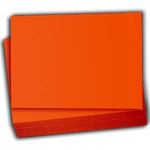 Hamilco Colored Scrapbook Cardstock Paper 4x6 Card Stock Paper 65 lb Cover 100 Pack (Fire Orange) - 1 of 4