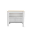 NicBex Kitchen Island Cart with 3 Open Shelves,Kitchen Island with Storage and Large Work Top,Modern Kitchen Cart,Island Table for Kitchen - 4 of 4