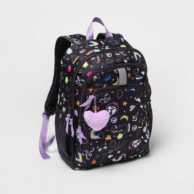 Photo 1 of Classic Kids&#39; 17&#34; Backpack Doodle Print - Cat &#38; Jack&#8482;